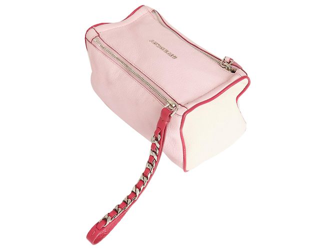 Givenchy Clutch bag Pandora usata in rosa e crema - vista 5