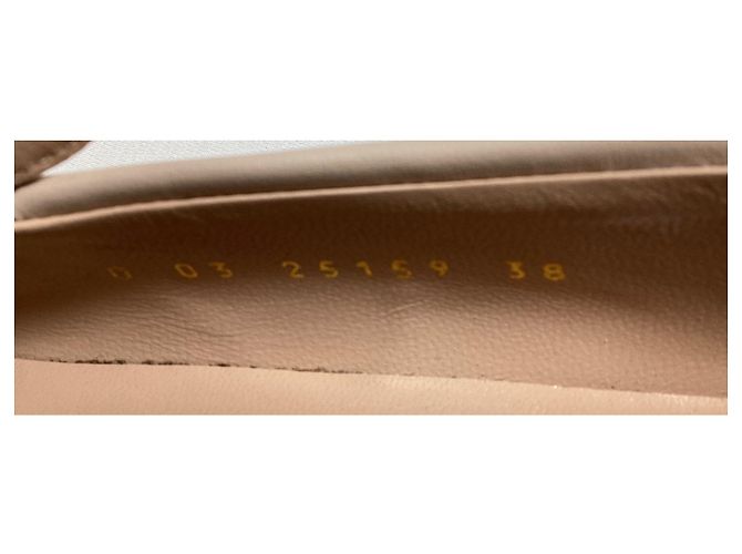 Mocassini Chunky Gianvito Rossi in pelle nuda Marrone Carne - vista 16