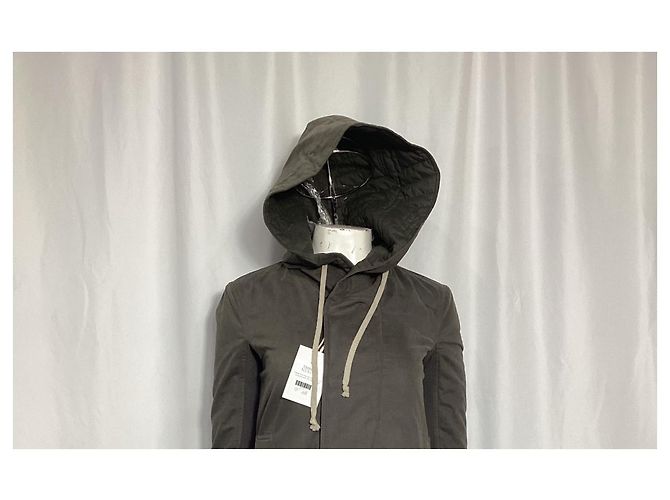 Rick Owens Fishtail Parka aus olivgrüner Baumwolle - Ansicht 10