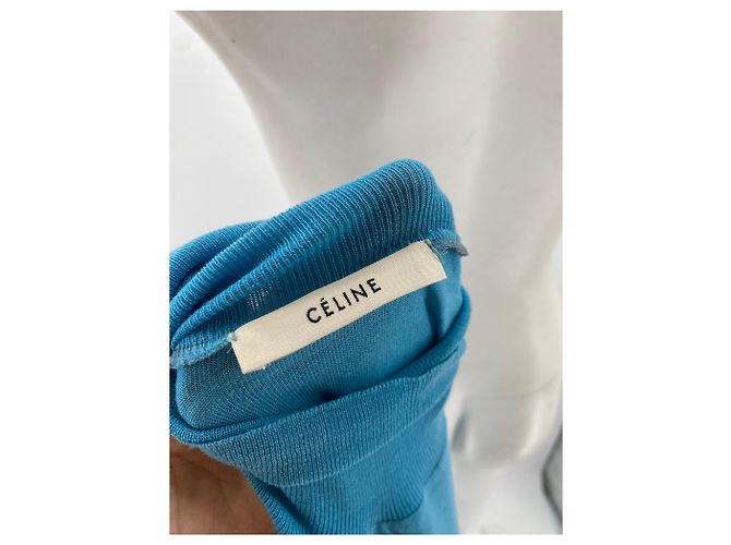 Céline CELINE Strick T.International M Wolle Blau - Ansicht 4