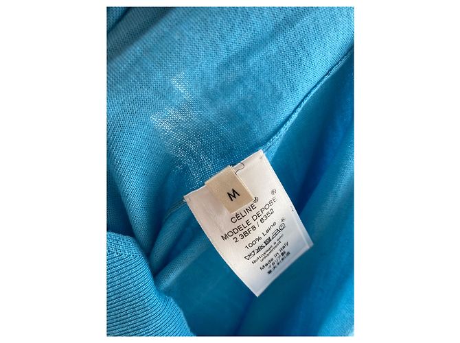 Céline CELINE Strick T.International M Wolle Blau - Ansicht 5