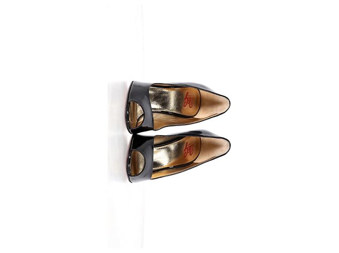 Décolleté Peep-Toe Dolce & Gabbana in pelle verniciata nera - vista 10
