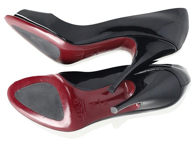 Décolleté Peep-Toe Dolce & Gabbana in pelle verniciata nera - vista 14