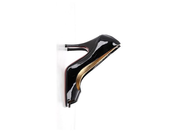 Décolleté Peep-Toe Dolce & Gabbana in pelle verniciata nera - vista 8