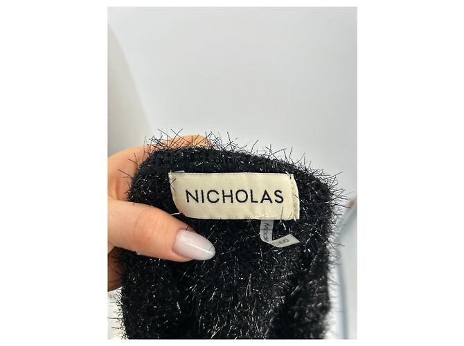 Nicholas Kirkwood NICHOLAS Tops T.Internacional XS Algodón Negro - vista 5