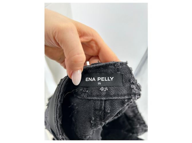 Autre Marque Faldas ENA PELLY T.US 26 de algodón Gris - vista 5