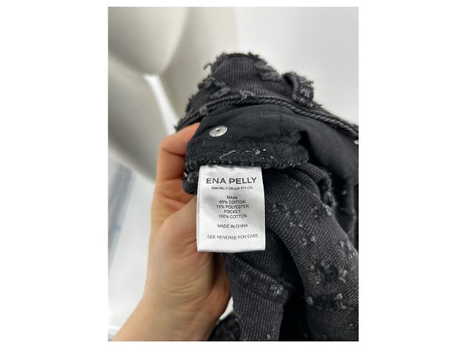 Autre Marque Faldas ENA PELLY T.US 26 de algodón Gris - vista 6