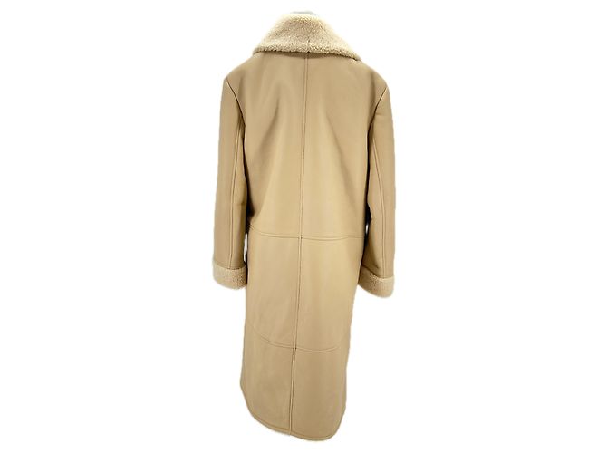Autre Marque LOULOU STUDIO Mäntel T.International S Schaffell Beige - Ansicht 2