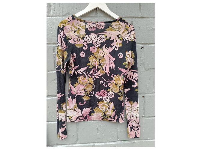 Pullover Blumen Christian Dior & John Galliano F/W 2003 Y2K Mehrfarben - Ansicht 12
