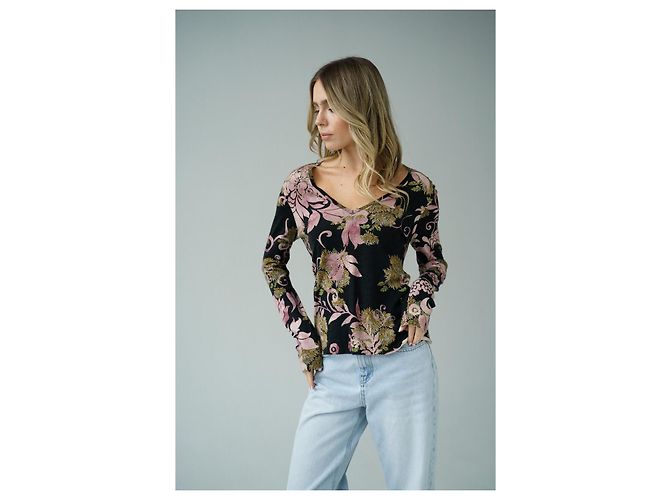 Pullover Blumen Christian Dior & John Galliano F/W 2003 Y2K Mehrfarben - Ansicht 2