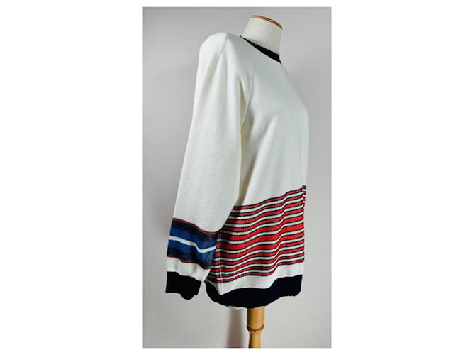 Mrz Oversize gestreifter Pullover aus Kaschmir und Wolle Mehrfarben - Ansicht 2