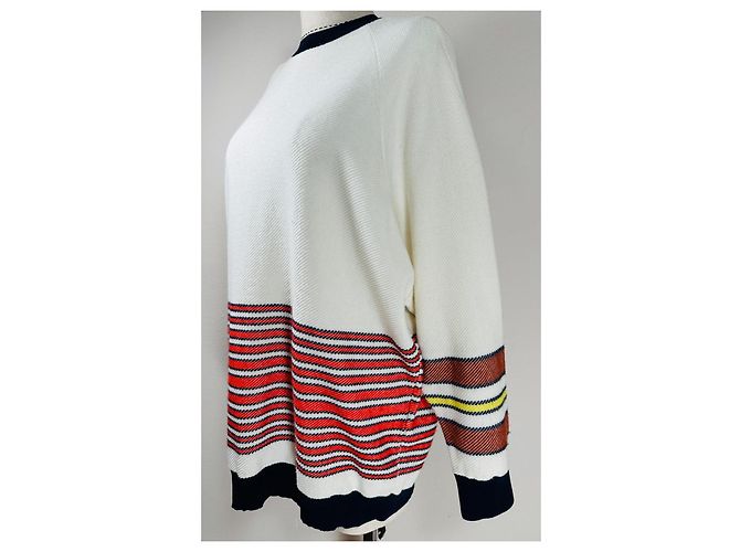 Mrz Oversize gestreifter Pullover aus Kaschmir und Wolle Mehrfarben - Ansicht 3