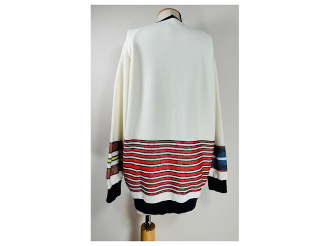 Mrz Oversize gestreifter Pullover aus Kaschmir und Wolle Mehrfarben - Ansicht 4