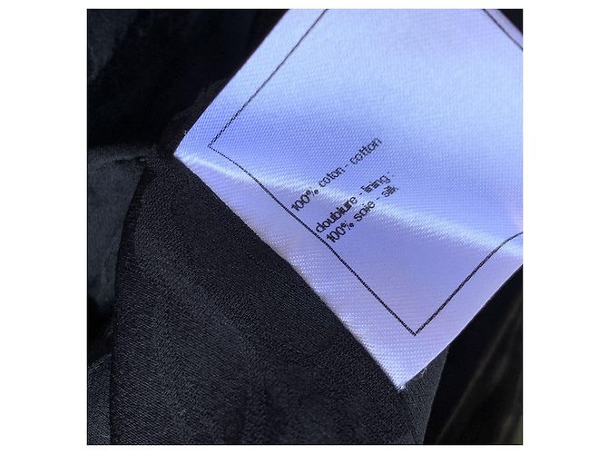 Timeless Chanel Schwarze Baumwoll-Tweedjacke 3/4 Größe 36 FR 2013 - Ansicht 5