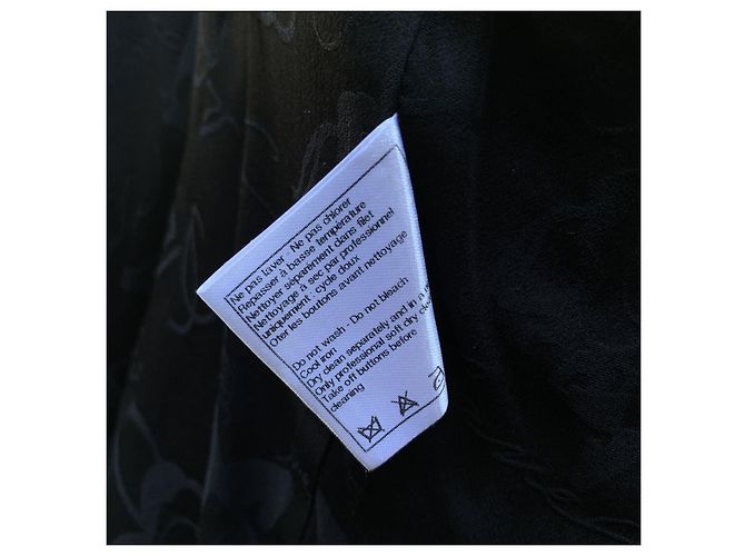Timeless Chanel Schwarze Baumwoll-Tweedjacke 3/4 Größe 36 FR 2013 - Ansicht 6