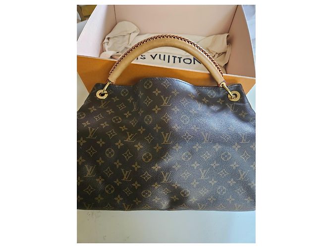 Borsa Artsy Louis Vuitton in tela monogramma Marrone - vista 11