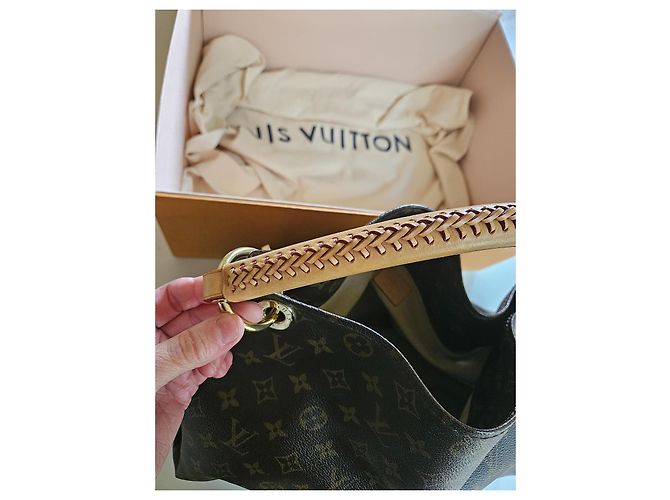 Borsa Artsy Louis Vuitton in tela monogramma Marrone - vista 7