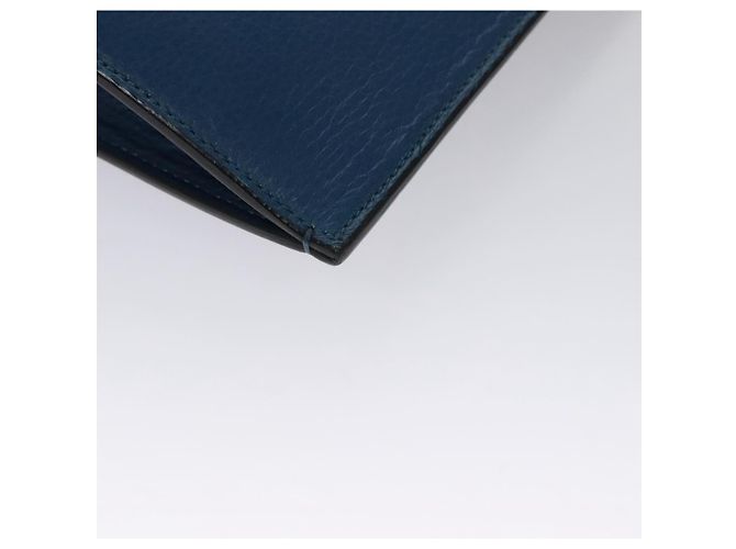 Borsa a mano in pelle blu Christian Louboutin Auth bs21607 - vista 15