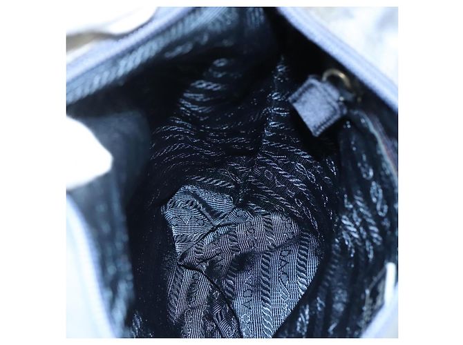 Borsa a Spalla PRADA Satin Blu Auth ar13121 - vista 20