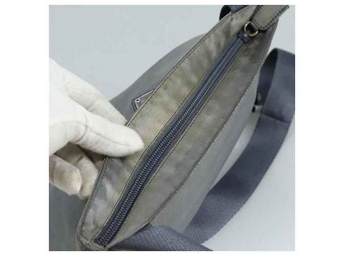 Borsa a Spalla PRADA Satin Blu Auth ar13121 - vista 6