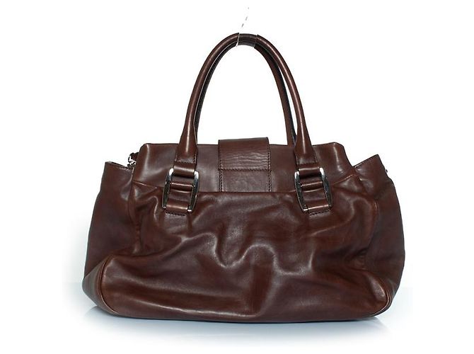 Céline Celine, borsa in pelle marrone Blossom - vista 2