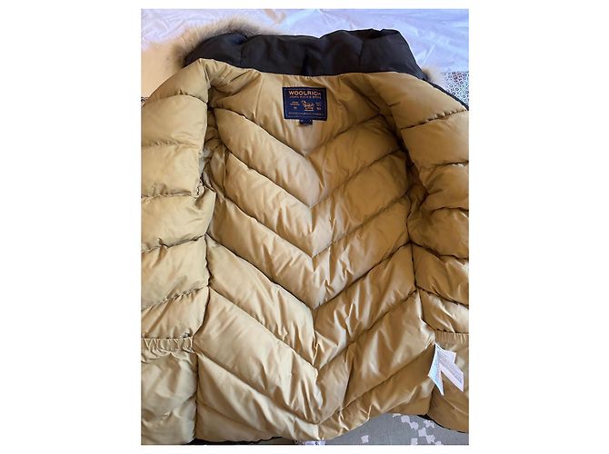 Woolrich Daunenparka mit Pelzkapuze Dunkelgrau Anthrazitgrau - Ansicht 4