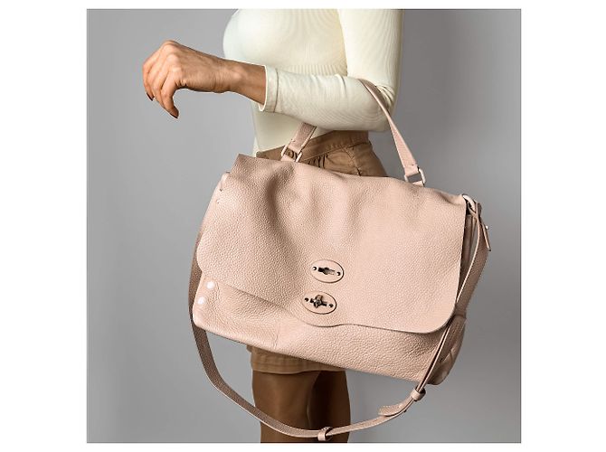 Zanellato Borsa a spalla Postina Medium in pelle, 2 modi, rosa - vista 2