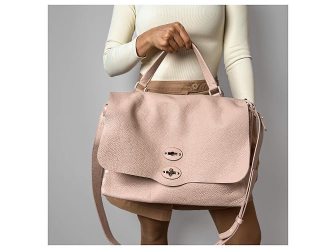 Zanellato Borsa a spalla Postina Medium in pelle, 2 modi, rosa - vista 3