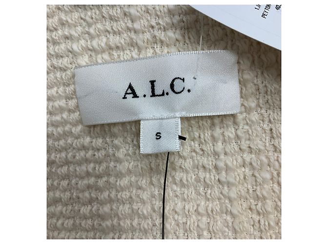 Chaqueta de bouclé de algodón marfil Peyton A.L.C. - vista 4