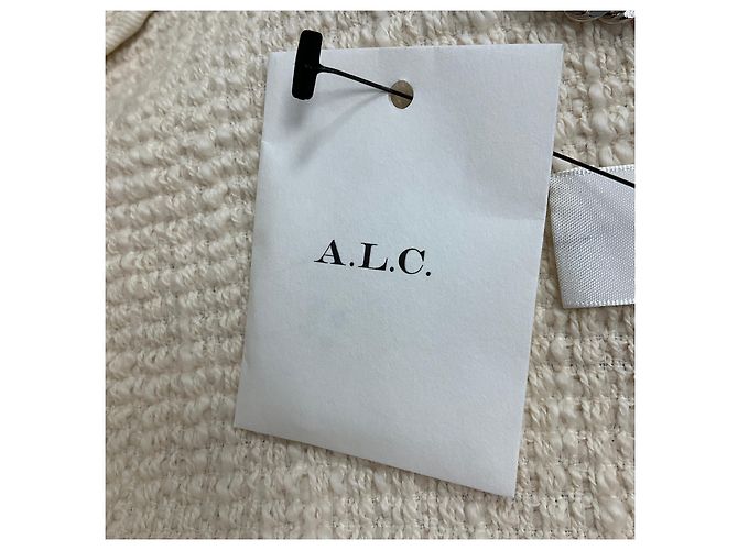 Chaqueta de bouclé de algodón marfil Peyton A.L.C. - vista 5