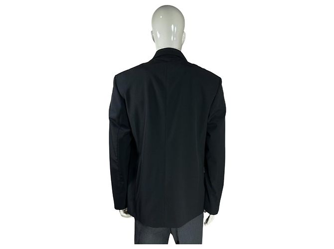Acne Studios Double Breasted Wool Blazer Black - view 4
