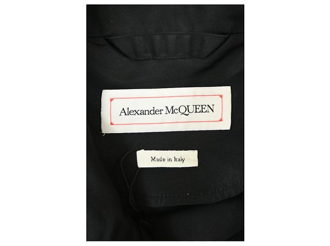 Giacca con zip Alexander McQueen in nylon nero - vista 10