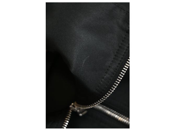 Giacca con zip Alexander McQueen in nylon nero - vista 12