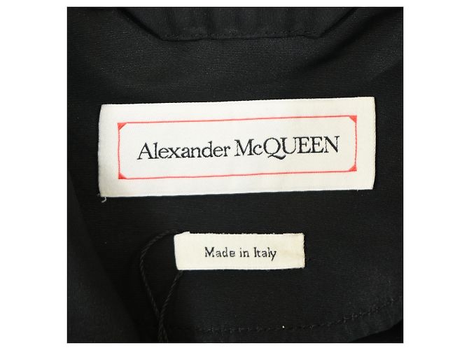 Giacca con zip Alexander McQueen in nylon nero - vista 4