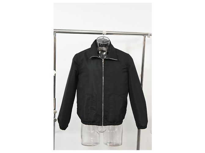 Giacca con zip Alexander McQueen in nylon nero - vista 7