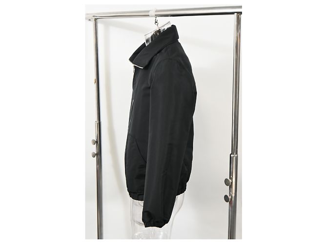 Giacca con zip Alexander McQueen in nylon nero - vista 8