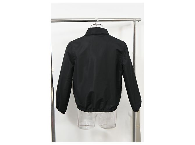 Giacca con zip Alexander McQueen in nylon nero - vista 9