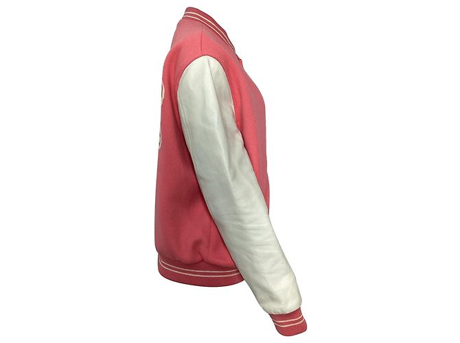 Céline Celine x Scott Reeder Varsity-Jacke aus rosa Wolle Pink - Ansicht 3
