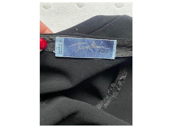 Mono negro Thierry Mugler con broche de estrella - vista 7
