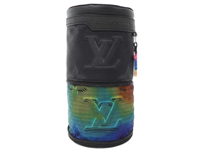 Borsa a spalla polochon doppia espandibile Louis Vuitton Nero - vista 8