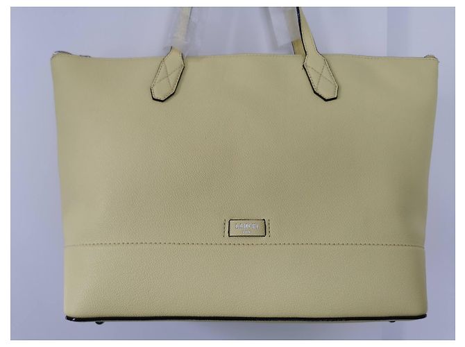 Borsa tote Ninon Lancel in pelle mimosa gialla Giallo - vista 11