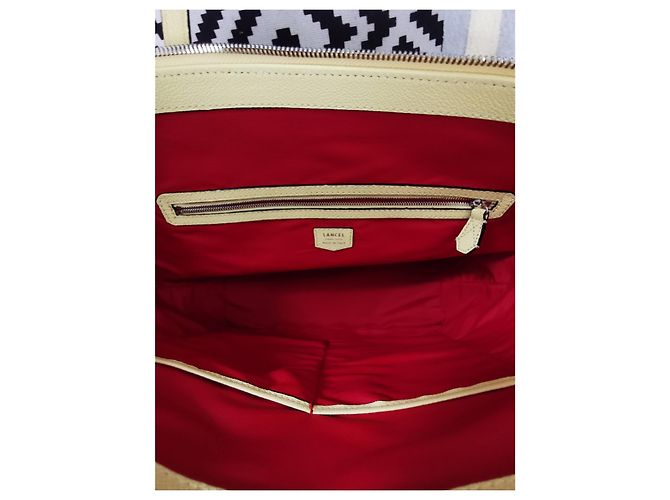 Borsa tote Ninon Lancel in pelle mimosa gialla Giallo - vista 12