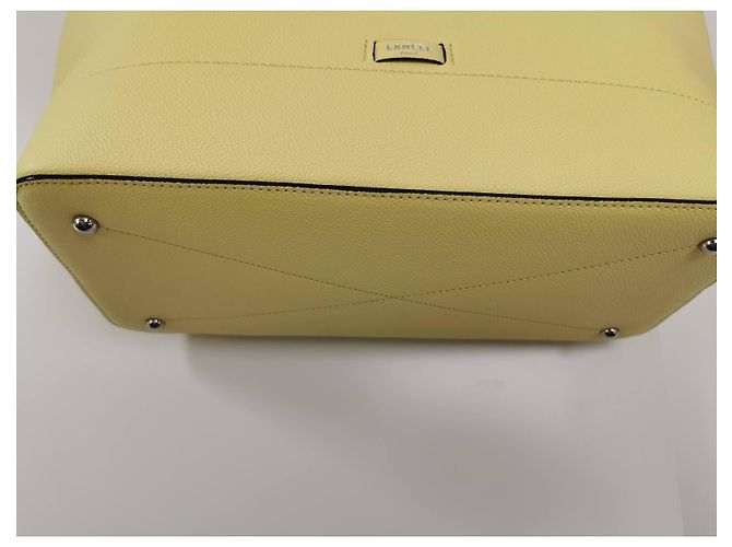 Borsa tote Ninon Lancel in pelle mimosa gialla Giallo - vista 13