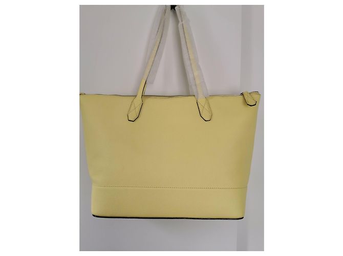 Borsa tote Ninon Lancel in pelle mimosa gialla Giallo - vista 14