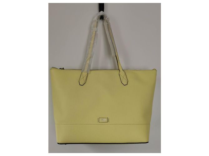 Borsa tote Ninon Lancel in pelle mimosa gialla Giallo - vista 15