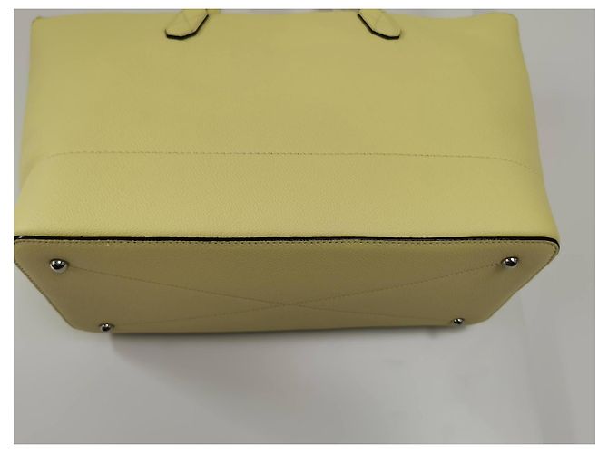 Borsa tote Ninon Lancel in pelle mimosa gialla Giallo - vista 17