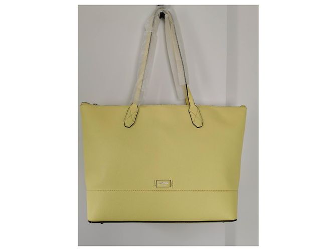 Borsa tote Ninon Lancel in pelle mimosa gialla Giallo - vista 2
