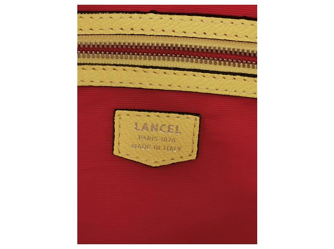 Borsa tote Ninon Lancel in pelle mimosa gialla Giallo - vista 4