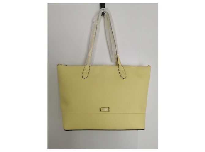 Borsa tote Ninon Lancel in pelle mimosa gialla Giallo - vista 6