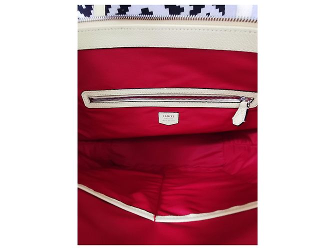 Borsa tote Ninon Lancel in pelle mimosa gialla Giallo - vista 9